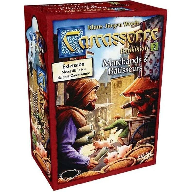 Asmodee Carcassonne Extension n°2 : Marchands et bâtisseurs