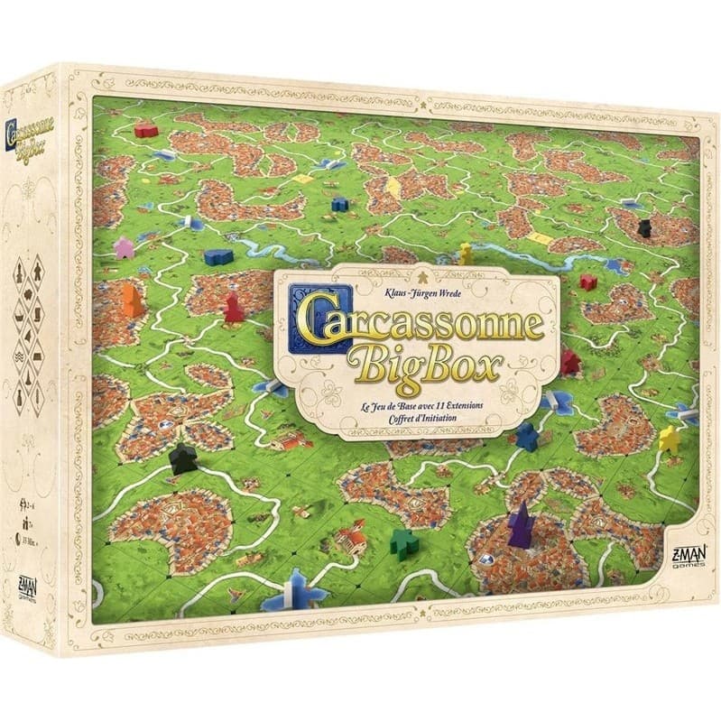Asmodee Carcassonne avec 11 extensions Grande Boite 2021