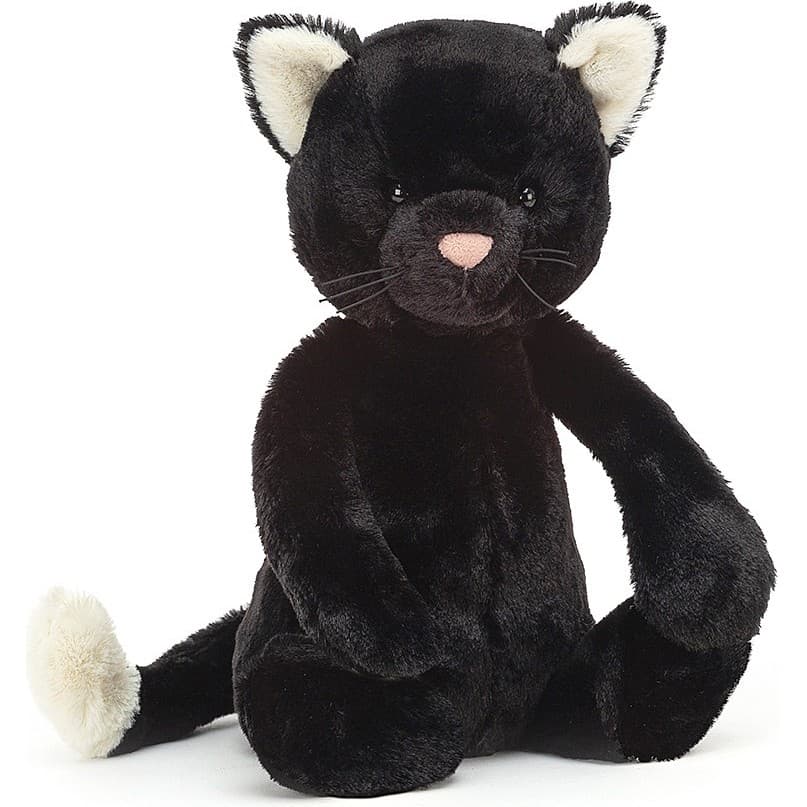 Jellycat Peluche Chat noir Bashful 31 cm