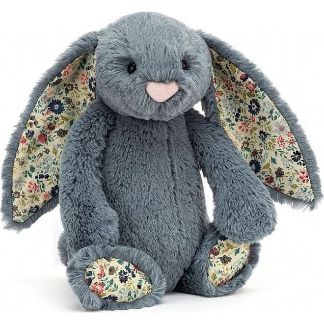 Jellycat Peluche Lapin Bleu Gris Blossom Dusky Blue 31cm