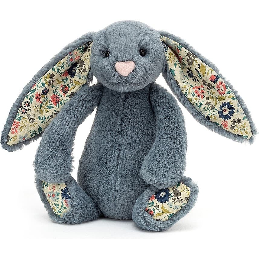 Jellycat Peluche Lapin Bleu Gris Blossom Dusky Blue 18cm