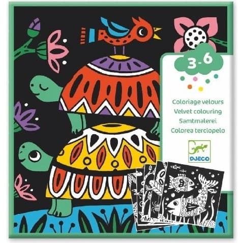 Djeco Coloriage pour ne pas dépasser Tortues, Insectes, Poissons