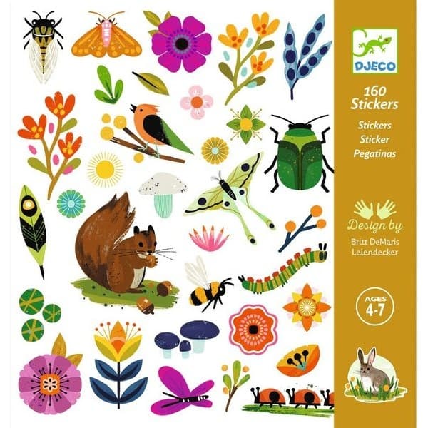 Djeco Stickers autocollants thème du Jardin