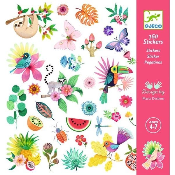 Djeco Stickers autocollants pour enfant Paradise