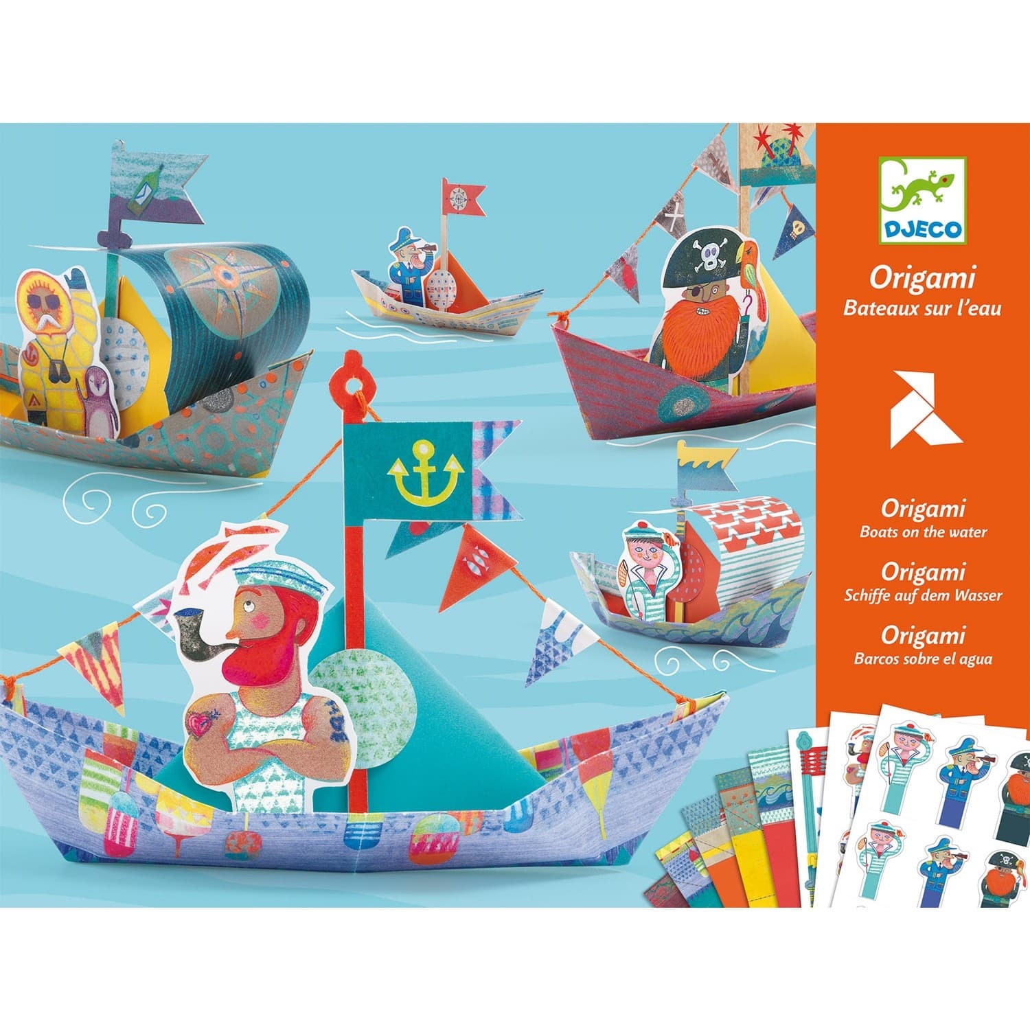Djeco Origamis pour enfant Bateaux sur l'eau