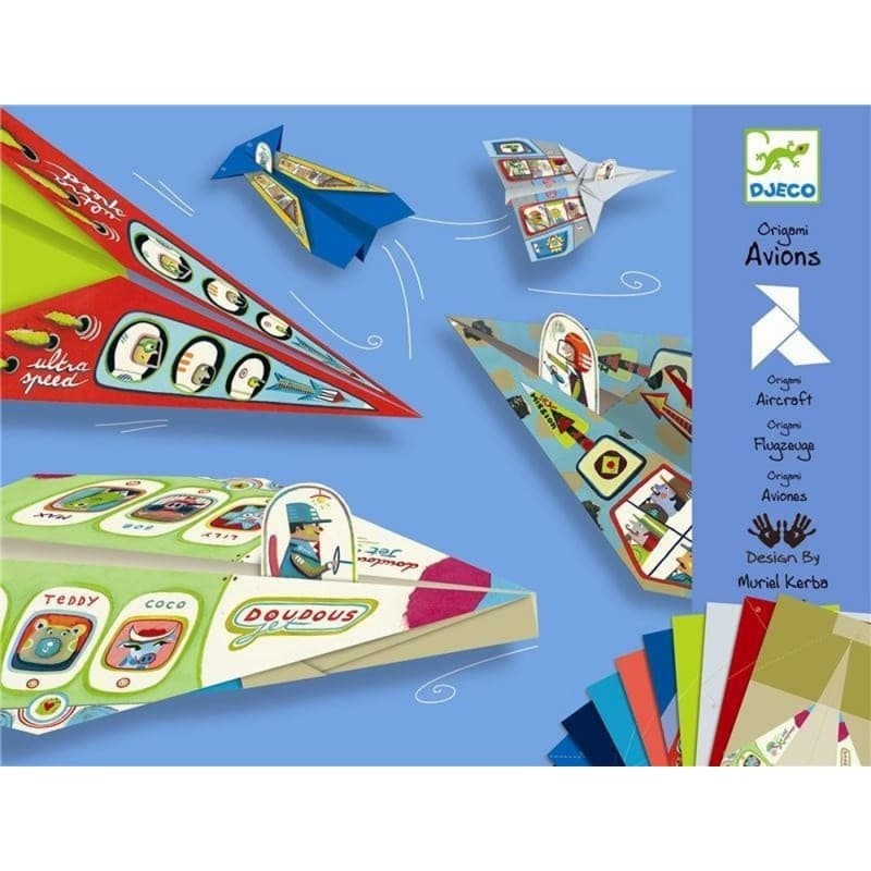 Djeco Origami pour enfant Avions en papier