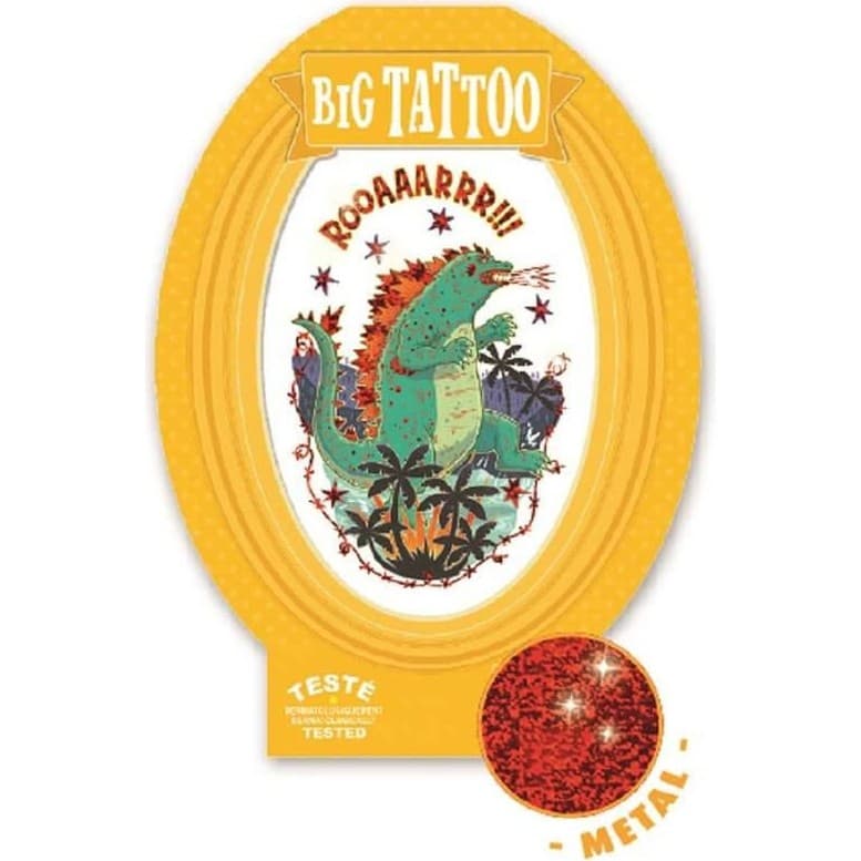 Djeco Grand tatouage Monstre Godzilla