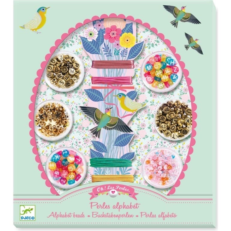 Djeco Perles Alphabet pour créer de bijoux