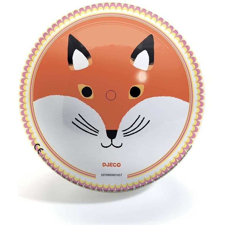 Djeco Ballon pour enfant Ours et Renard 22 cm