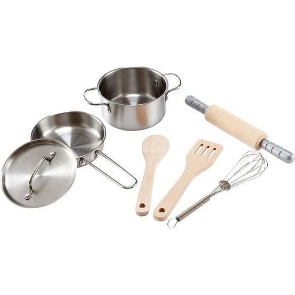 Hape Toys Ustensiles de cuisine enfant Casserole Rouleau à pâtisserie