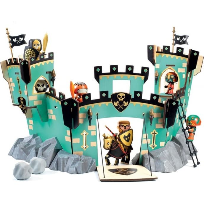 Djeco Figurine Château Arty Toys Castle on Ze Rock Château fort