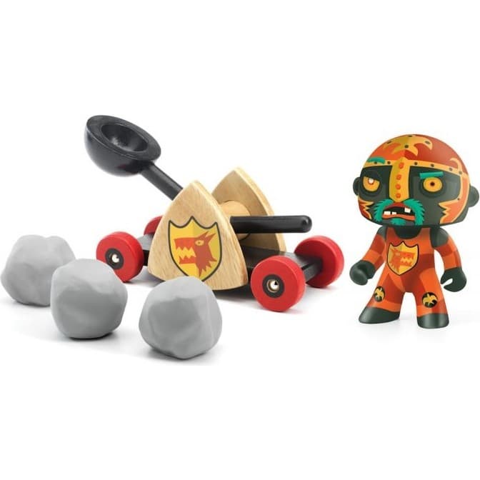 Djeco Figurine Baldy & Big paf Arty toys avec catapulte