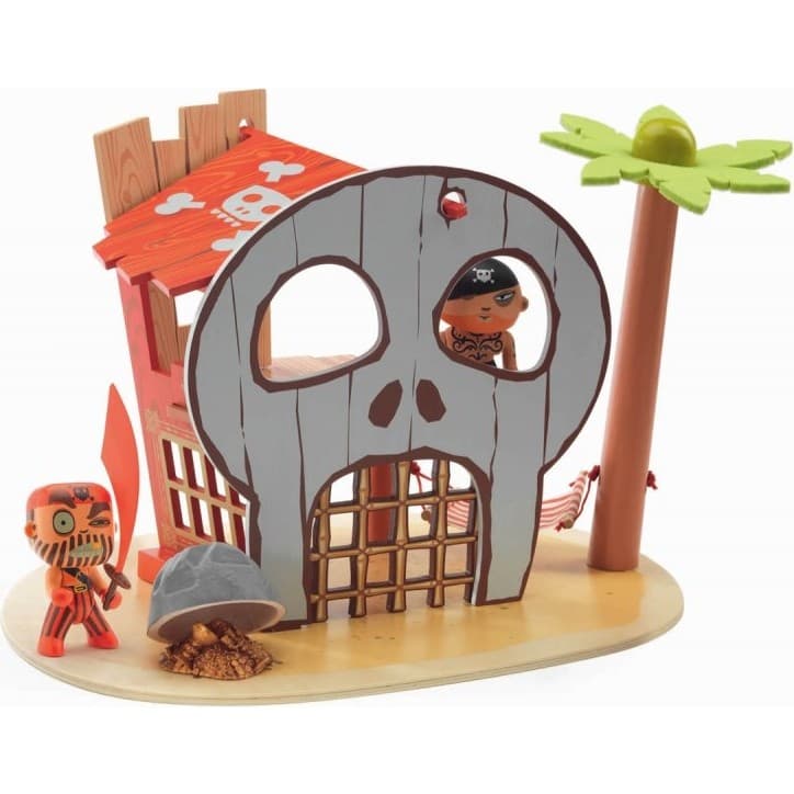 Djeco Figurine Ze pirate island l'île des pirates Arty toys