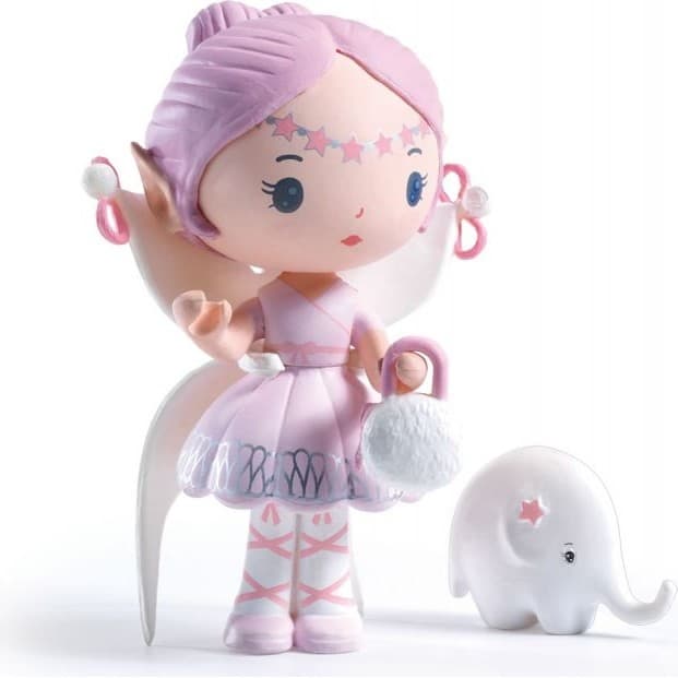 Djeco Figurine Elfe et Bolero l'éléphanteau Figurine Tinyly
