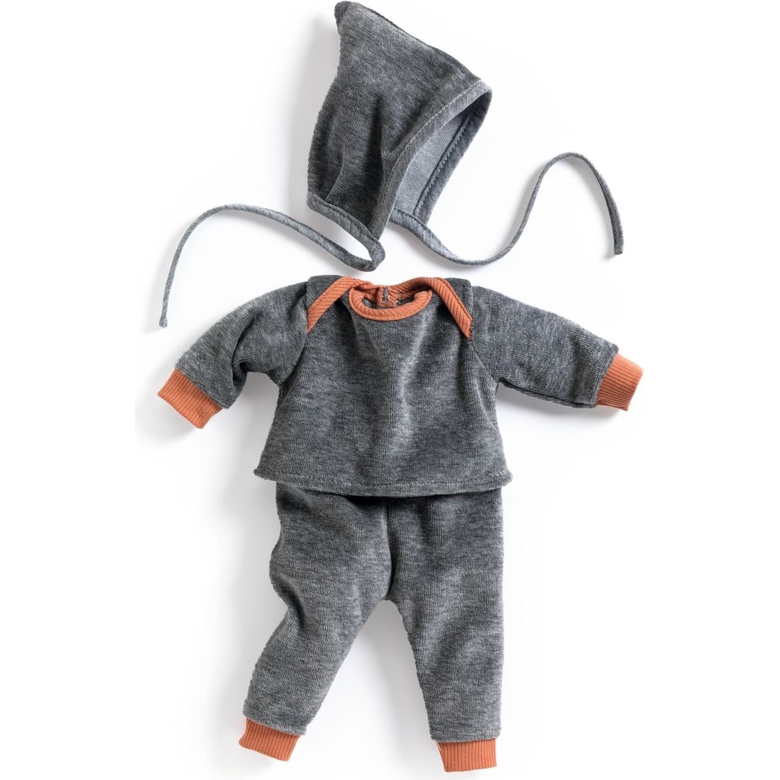 Djeco Sweat, Pantalon, Bonnet Vêtements Gris perle Pomea