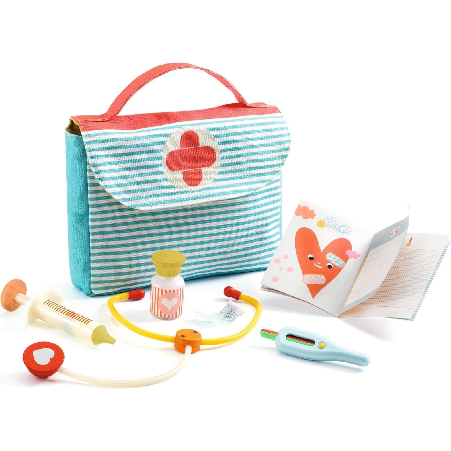 Djeco Mallette de docteur pour poupée Pomea