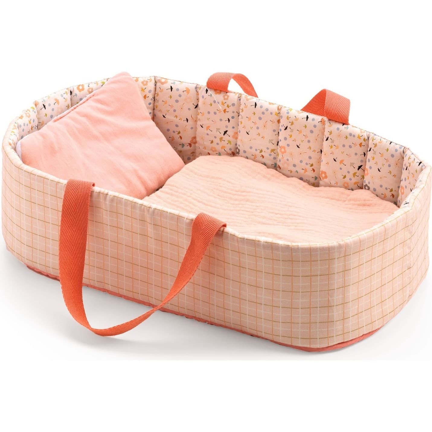 Djeco Couffin pour poupon Berceau Pink Lines