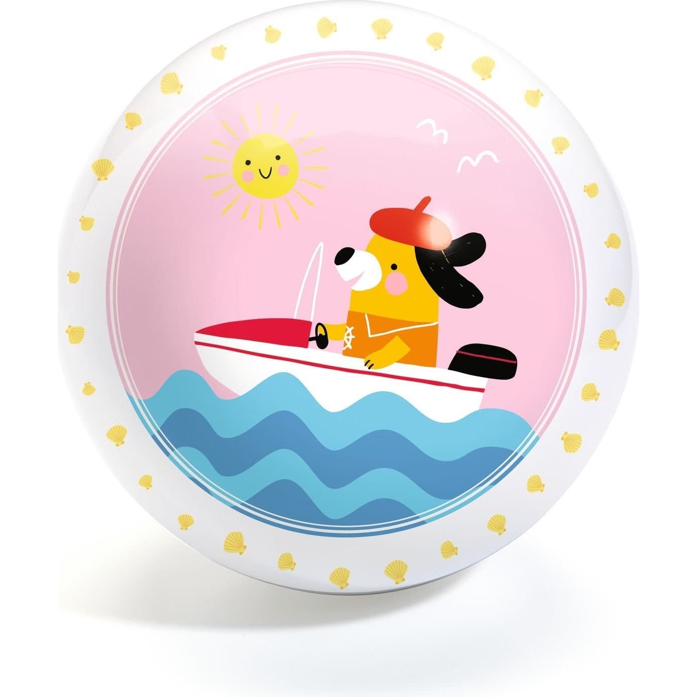 Djeco Ballon pour tout petit : Bateau 12cm