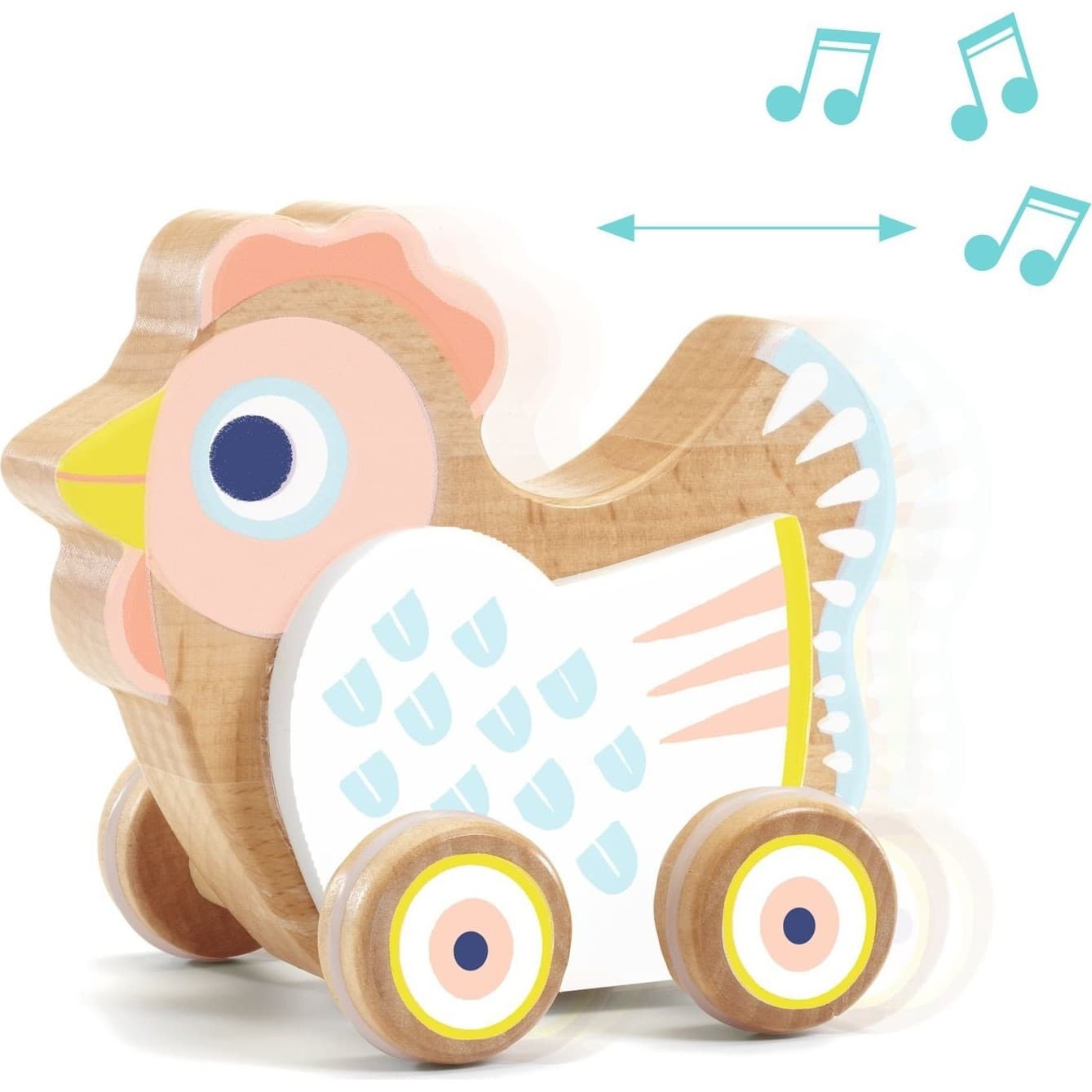 Djeco Jouet à pousser musical Baby Sing