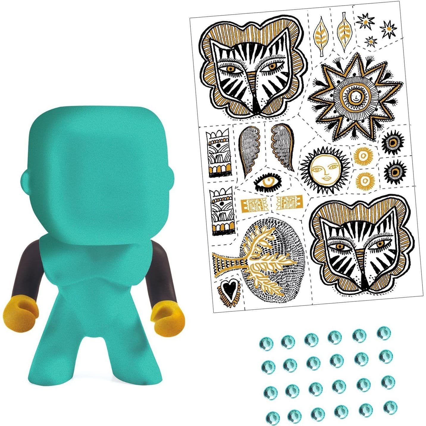Djeco Pirate Arty toys avec tatouages autocollants Chachic