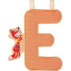 Lilliputiens E lettre en tissu