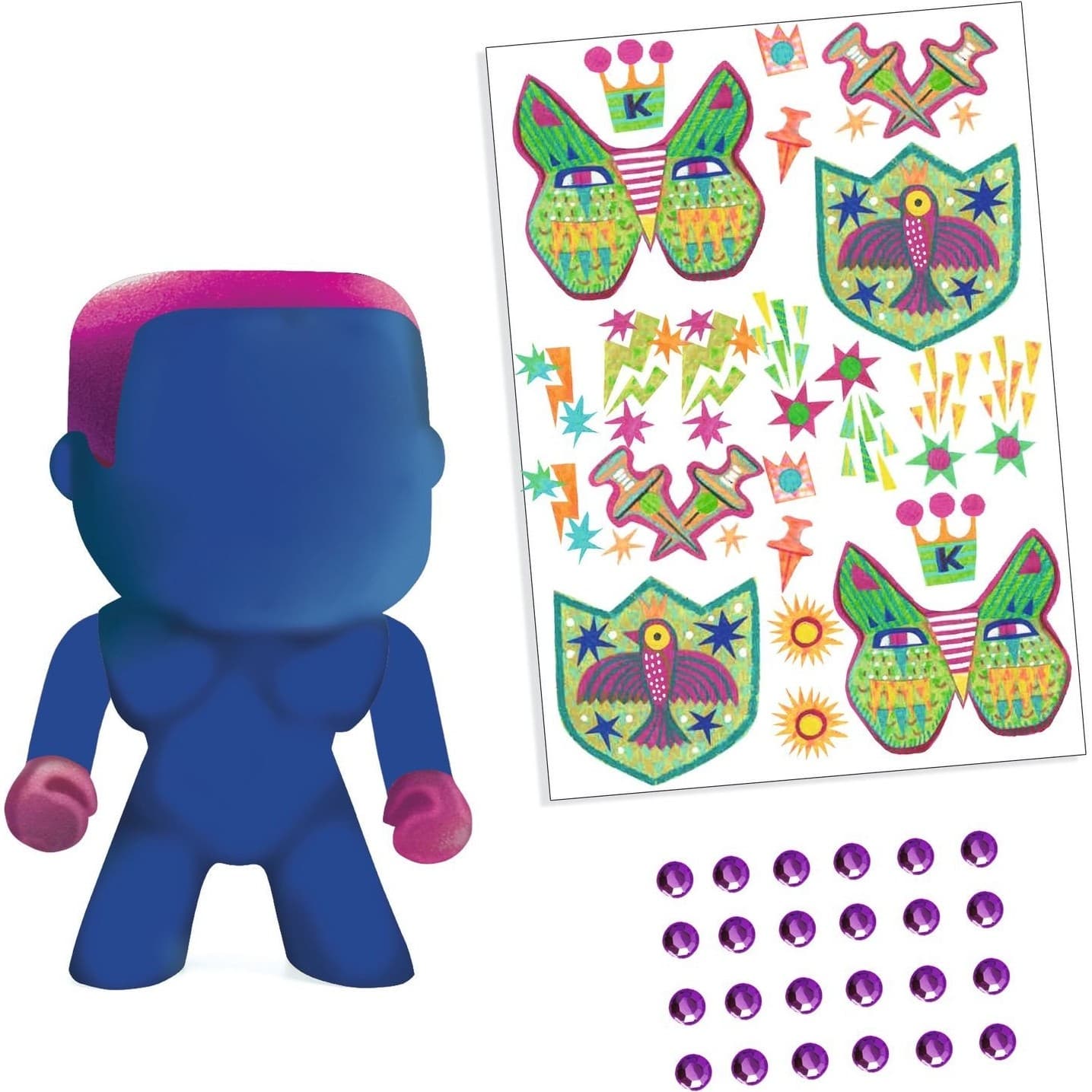 Djeco Chevalier Arty toys avec tatouages autocollants Mister K