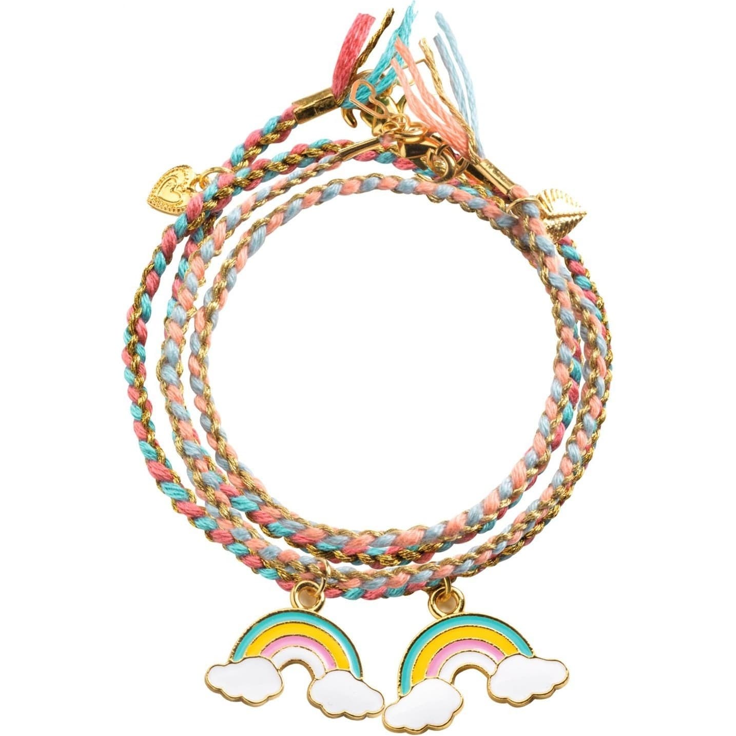 Djeco Bracelets d'amitié Arc En Ciel Rainbow Kumihimo