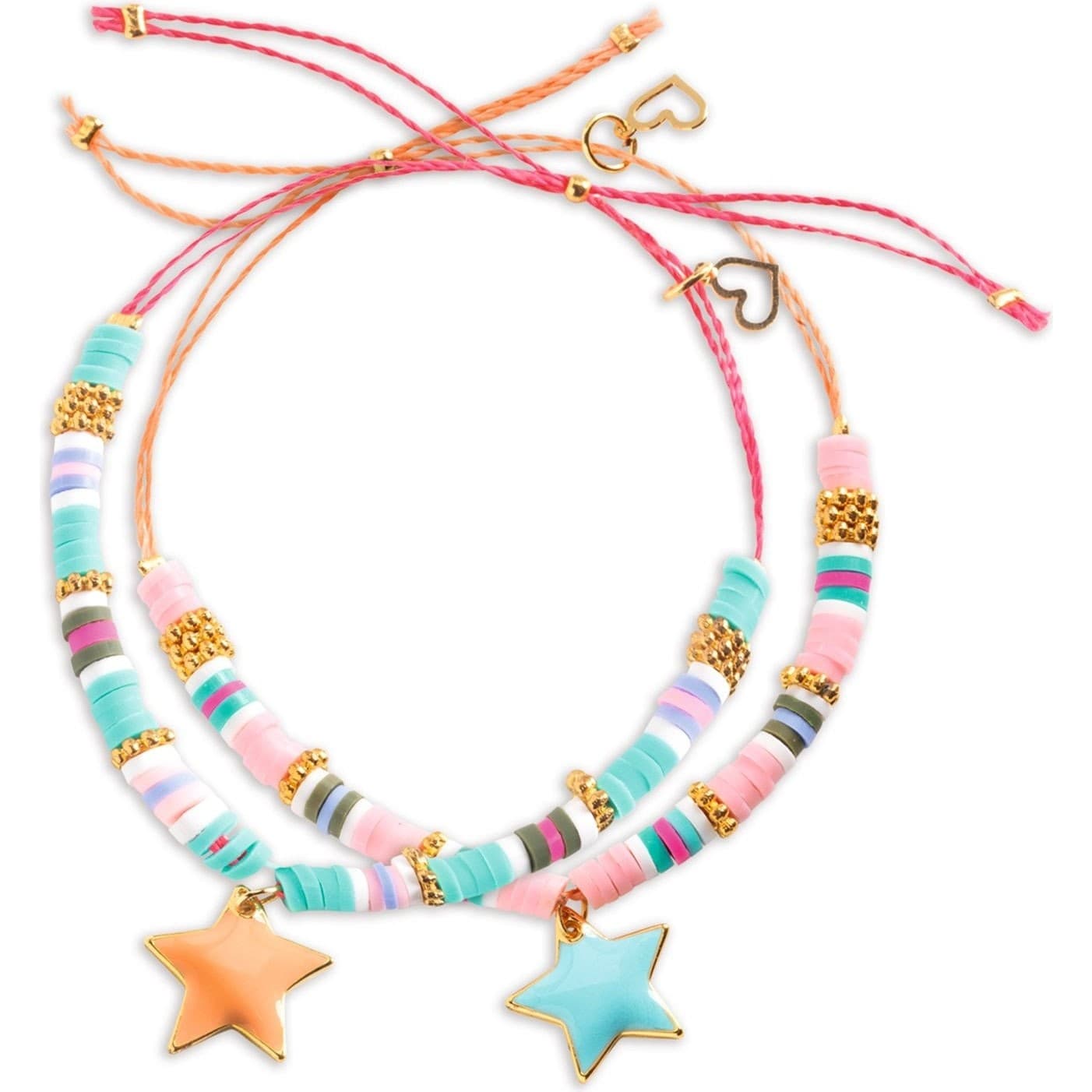 Djeco Bracelet d'amitié et carte à créer Etoiles Heishi