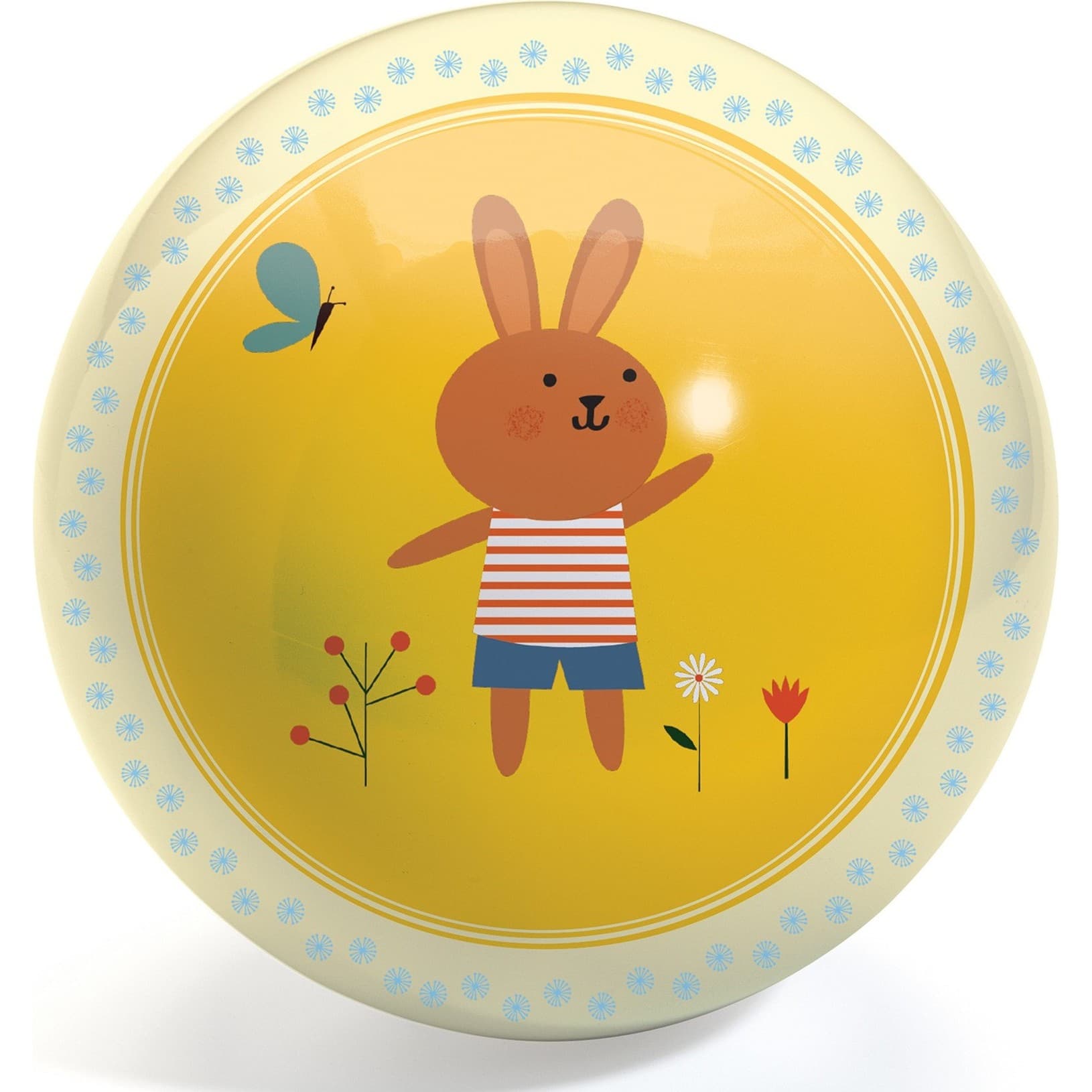 Djeco Ballon jaune pour enfant 12cm Sweety