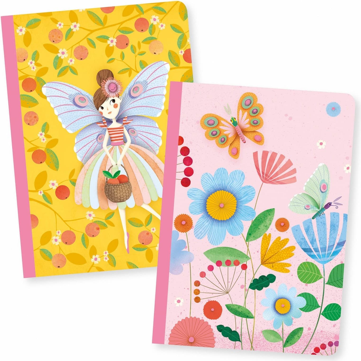 Djeco 2 Petits carnets Rose Lovely paper
