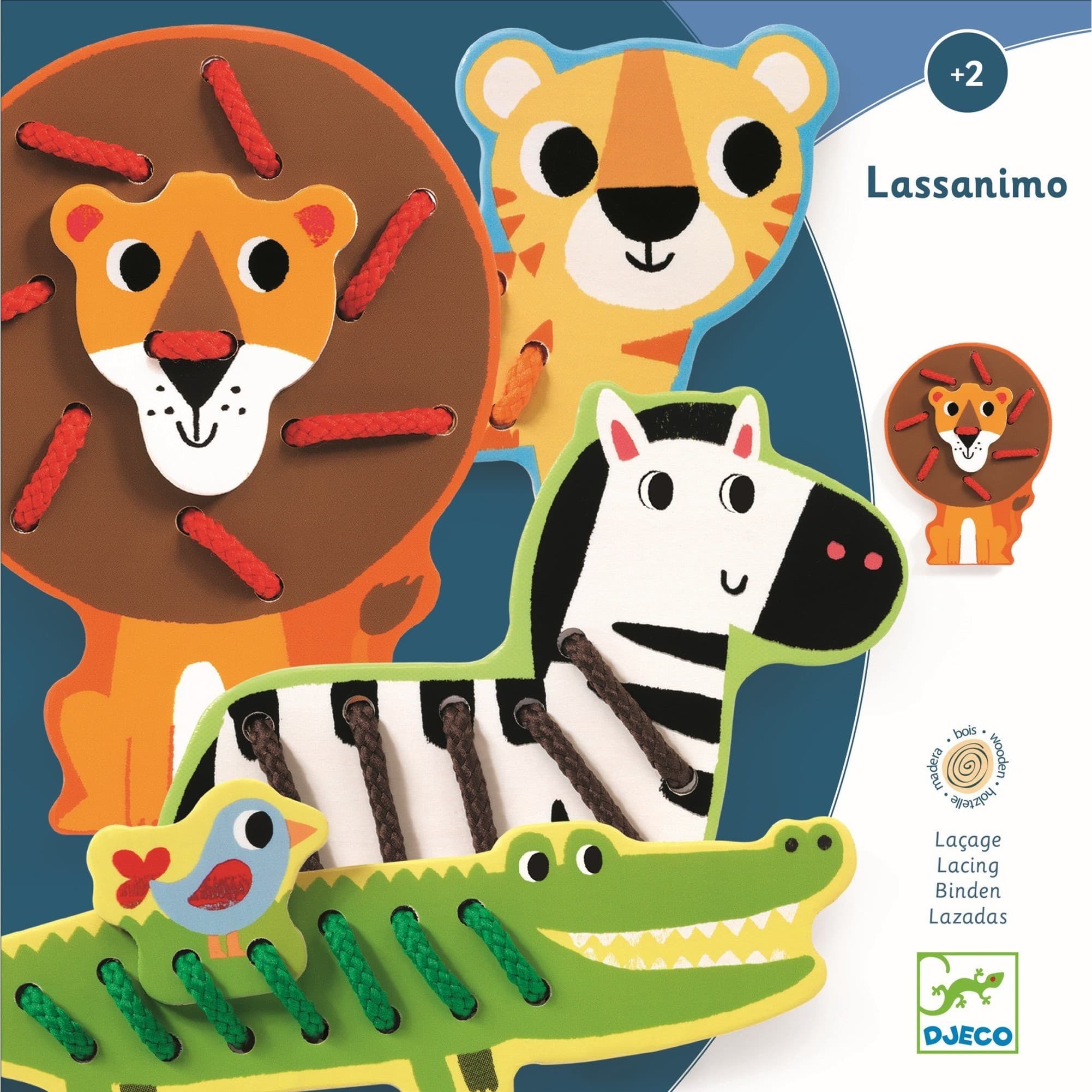 Djeco Jeu de laçage Lassanimo