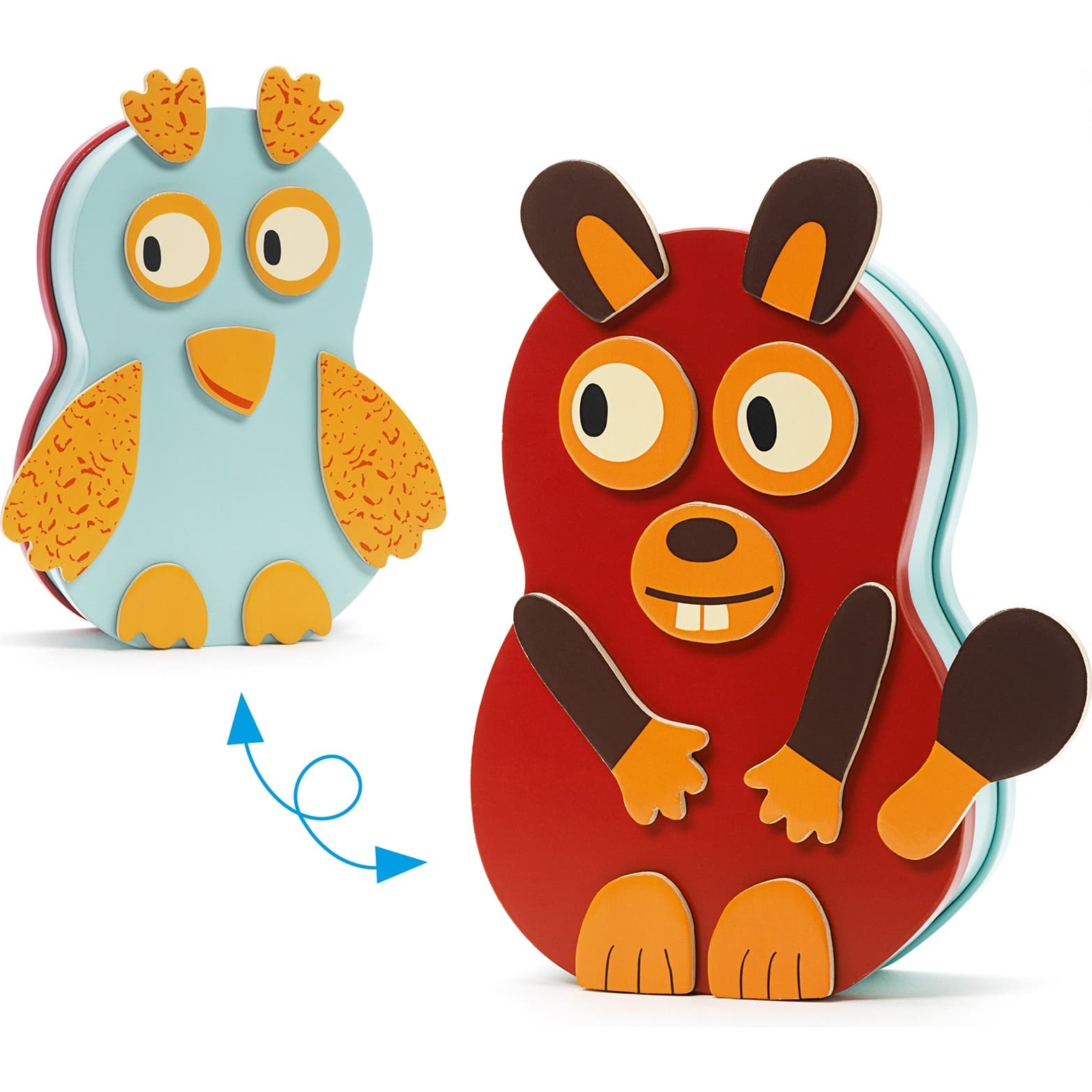 Djeco Inzebox Animo magnets en bois