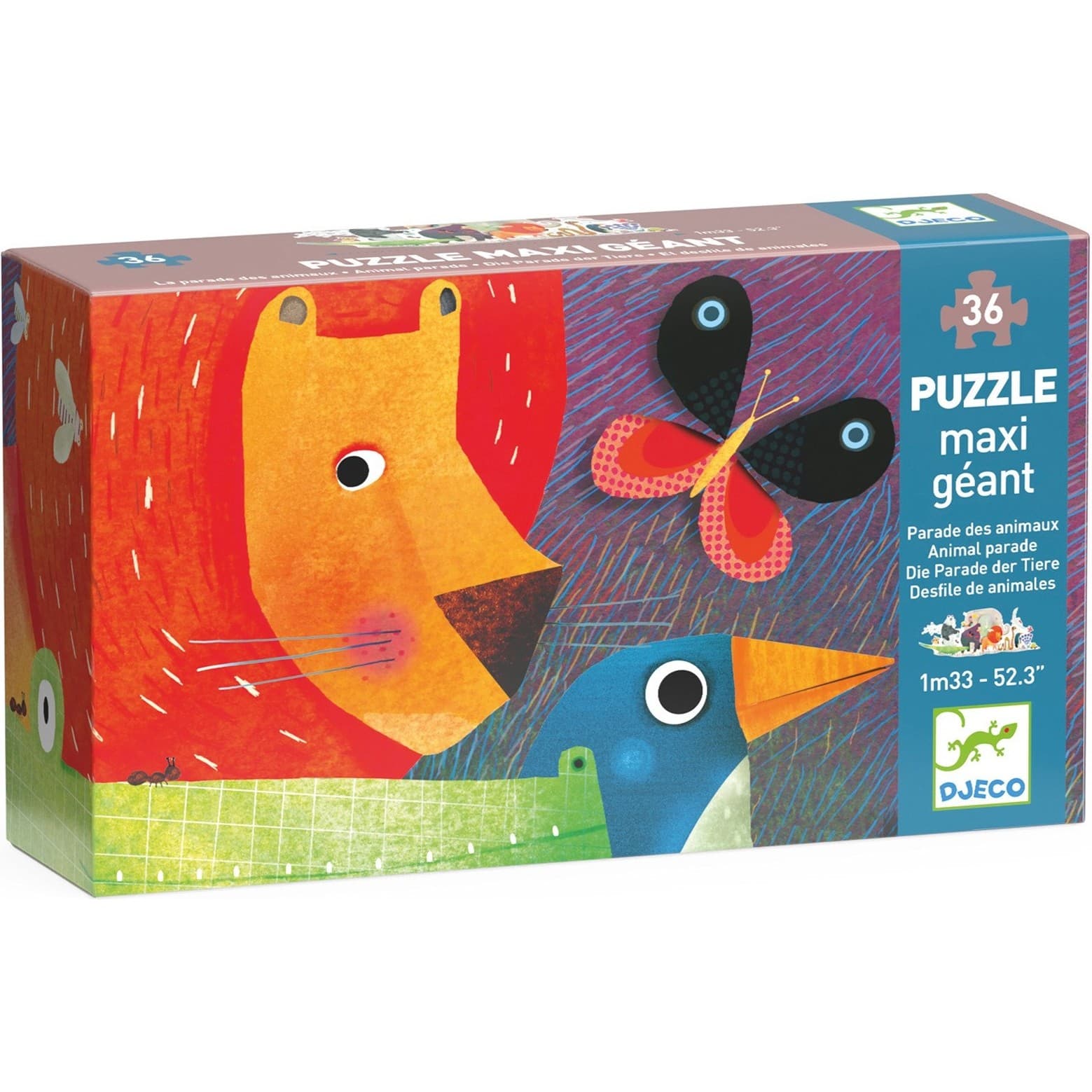 Djeco Puzzle Géant La parade des animaux 36 pièces