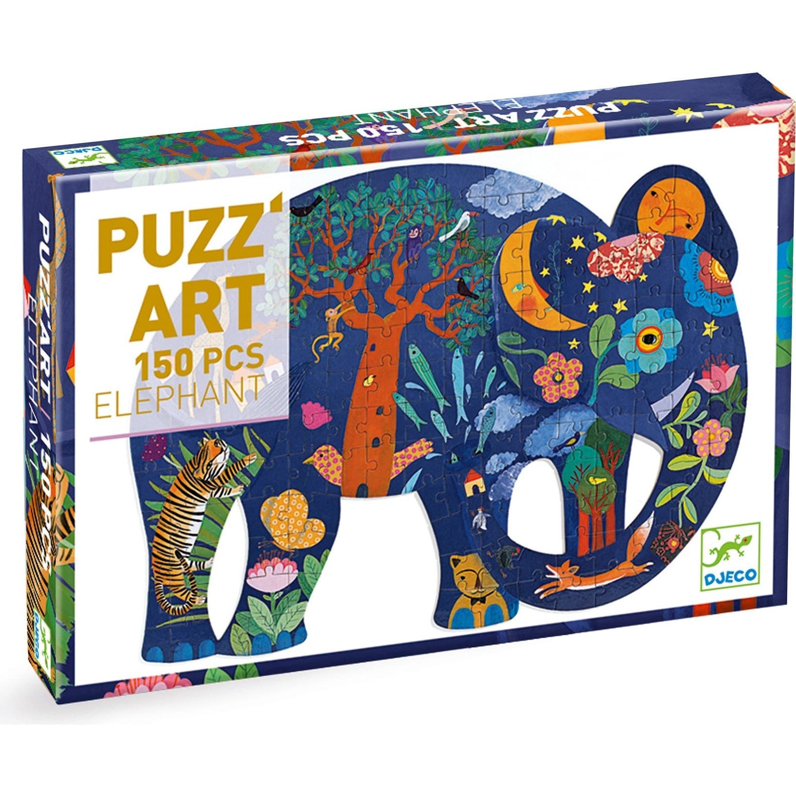 Djeco Puzzle Puzz'Art 150 pièces : Eléphant