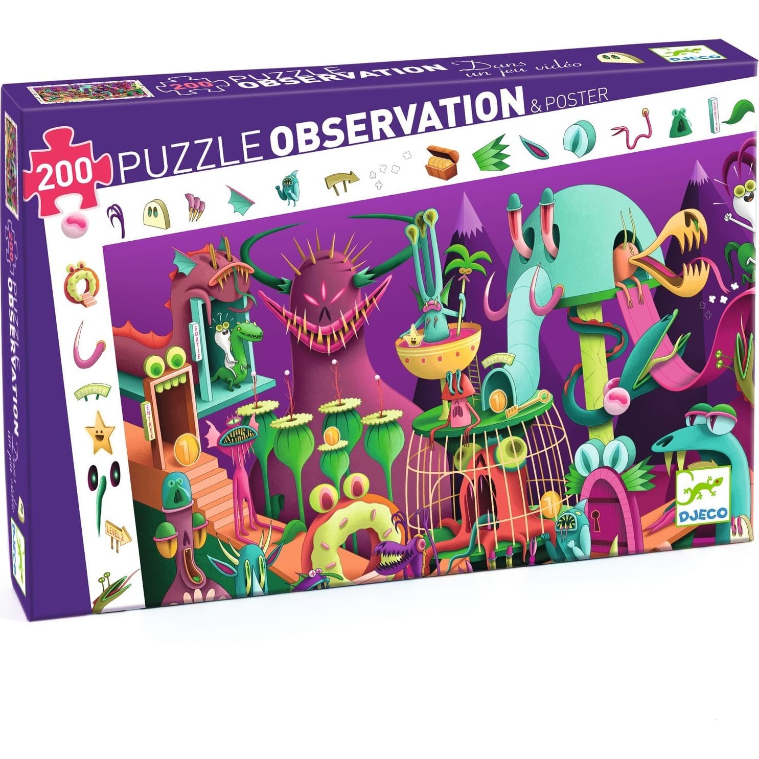 Djeco Puzzle 200 pièces : Observation : Dans un jeu vidéo
