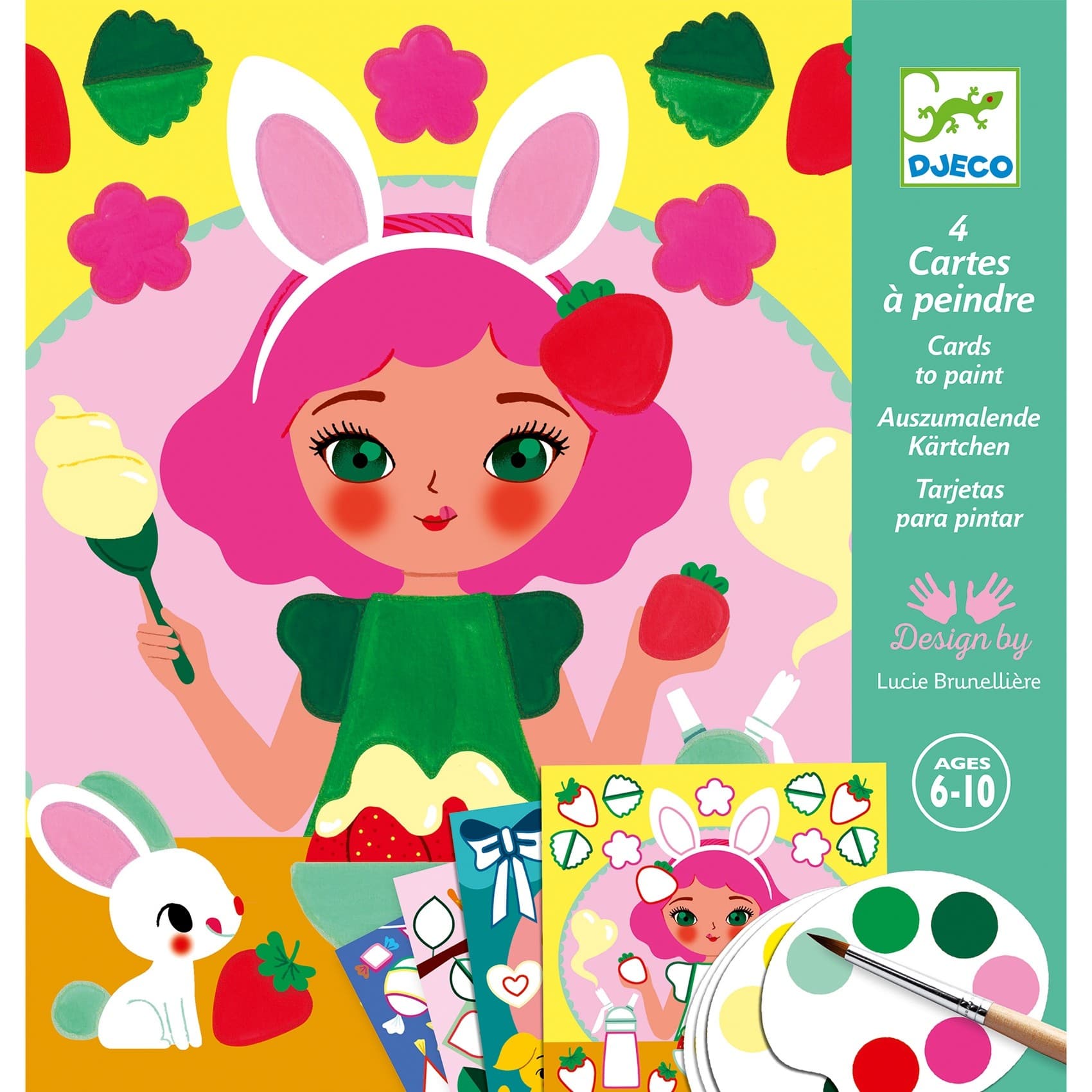 Djeco Cartes d'activités fille Peinture Le goûter