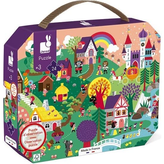 Janod Puzzle d'observation les contes 24 pièces