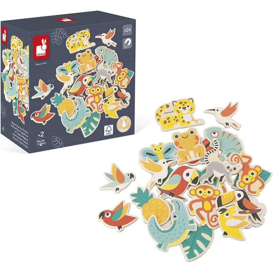 Janod Magnets tropicaux 24 pièces Tropik
