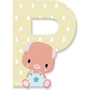 Janod Lettre P en bois Pure