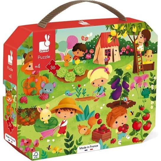 Janod Puzzle 36 pièces : Mon jardin potager
