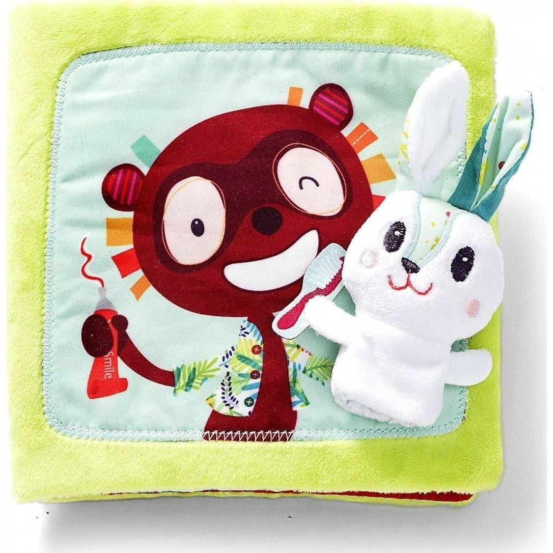 Lilliputiens Livre en tissu Petit Lapin Dentiste