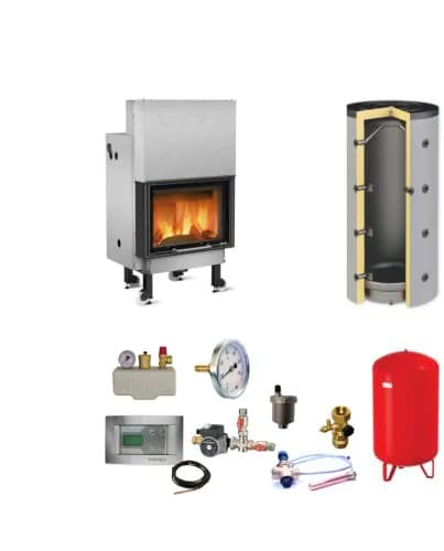 La nordica termocamino wf plus dsa wasserführend heizungsset | 20,5 kw