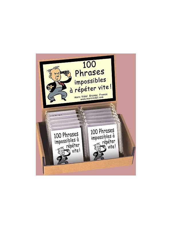 Jeu "100 phrases impossibles à répéter vite !"