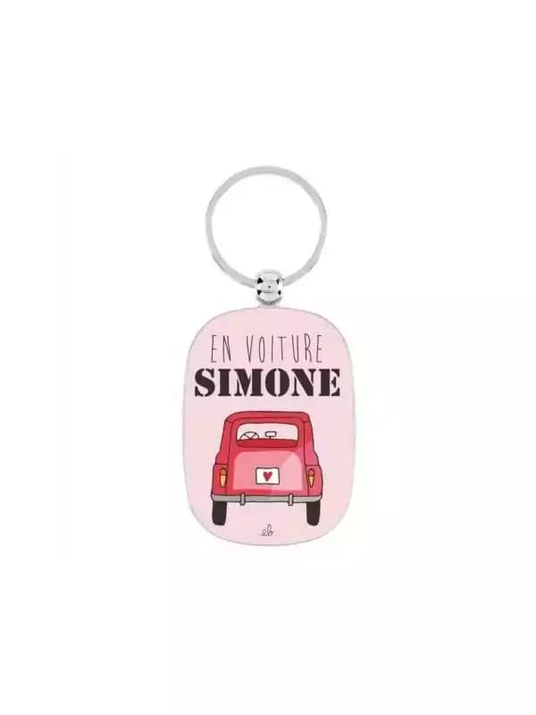Porte clés "En voiture simone"
