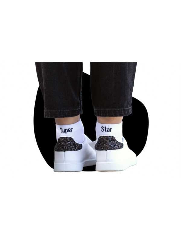 Chaussettes blanches Femme "Super Star"