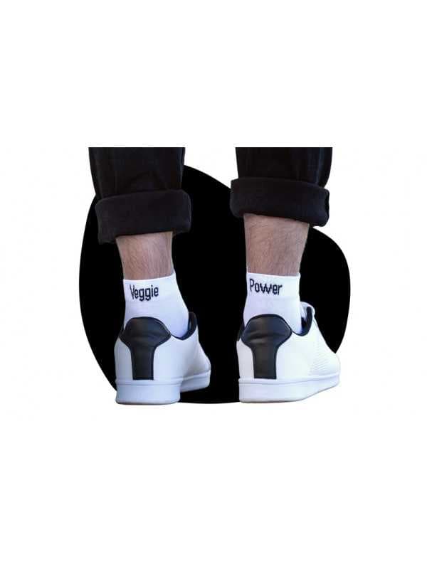 Chaussettes blanches Femme "Veggie Power"