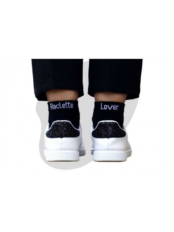 Chaussettes noires Femme "Raclette Lover"
