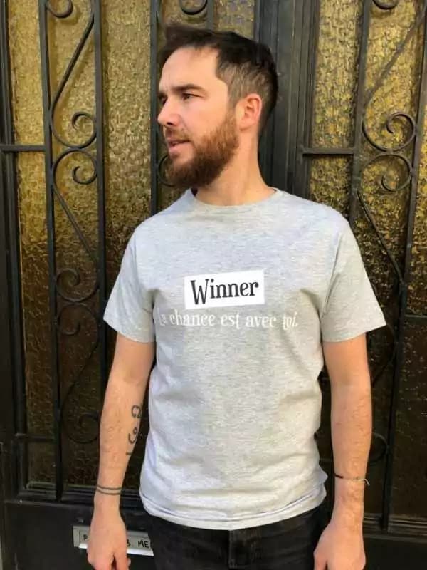 T shirt homme "Winner" L