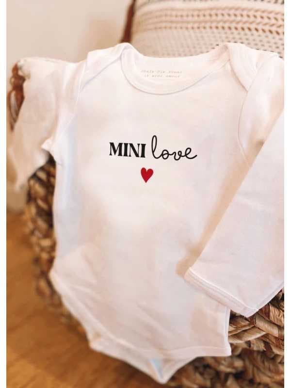 Body bébé en coton bio - Mini love 0/3 mois