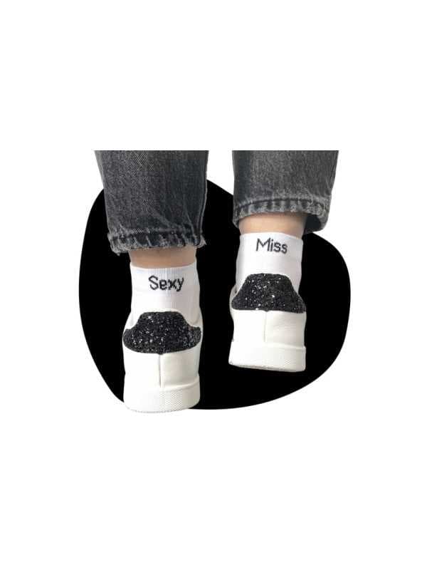 Chaussettes blanches Femme "Sexy Miss"
